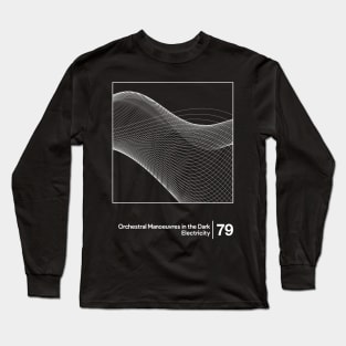 OMD - Electricity / Minimal Style Graphic Artwork Design Long Sleeve T-Shirt